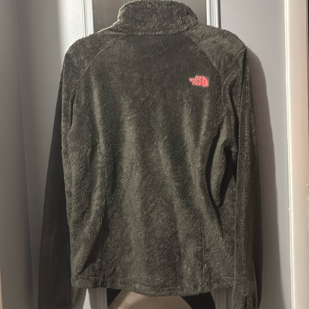 North Face Osito Fleece Jacket Olive Large - Picture 3 of 4